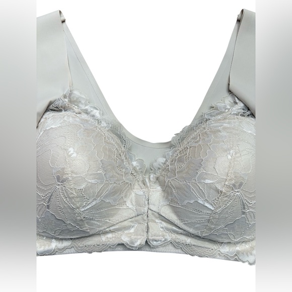 NEW, LUCY BREEZE, Front Closure Lace Bra, Natural Beige, 38D - Picture 3 of 8